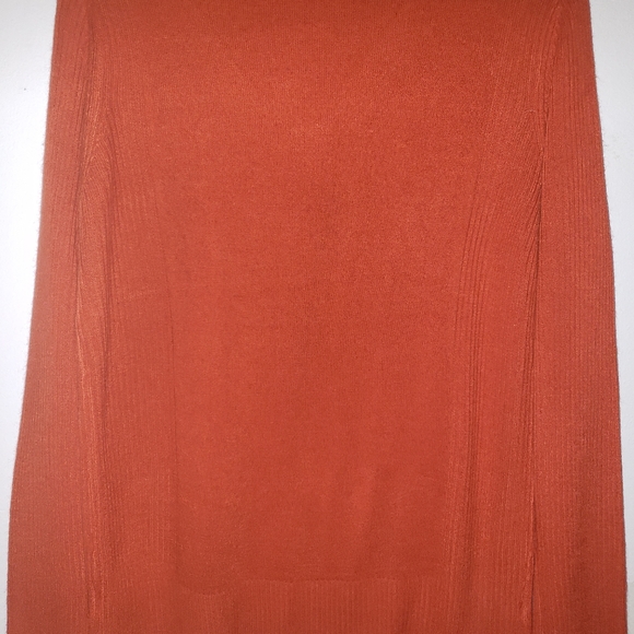 Pumpkin colored Carol Rose sweater - Picture 3 of 4